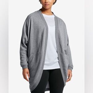 Nike‎ Sportswear Open Cardigan Size M Cotton Blend Front Pockets